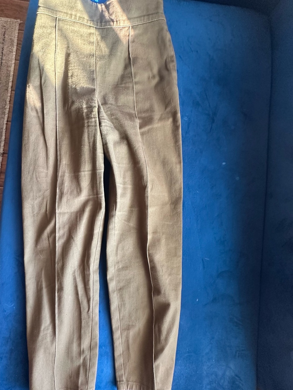 Pinup Couture Olive High-Waist Cropped Tapered Pants